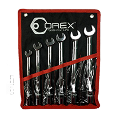 Orex 6PC FLEXIBLE COMBINATION WRENCH SET (10MM, 12MM, 13MM, 14MM, 17MM, 19MM)